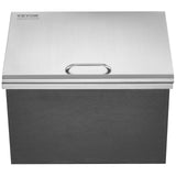 Food Storage: VEVOR Drop in Ice Chest, 20"L x 16"W x 13"H Stainless Steel Ice Cooler, Commercial Ice Bin with Hinged Cover, 40 qt Outdoor Kitchen Ice Bar, Drain-pipe and Drain Plug Included, for Cold Wine Beer