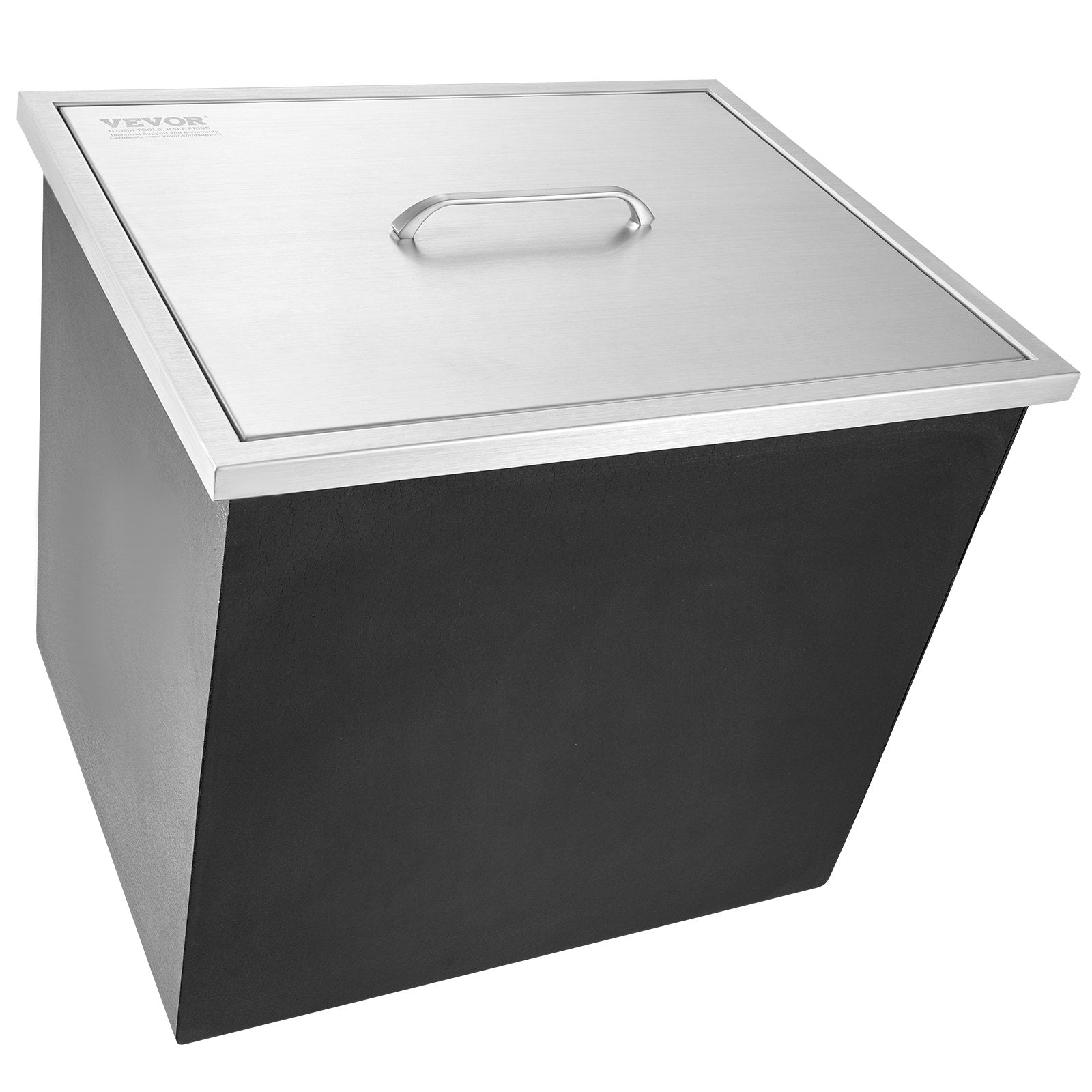 Activity Games: VEVOR Drop in Ice Chest, 21"L x 17"W x 18"H Stainless Steel Ice Cooler, Commercial Ice Bin with Cover, 40 qt Outdoor Kitchen Ice Bar, Drain-pipe and Drain Plug Included, for Cold Wine Beer