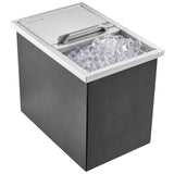 Men's Underwear & Socks: VEVOR Drop in Ice Chest, 18"L x 12"W x 14.5"H Stainless Steel Ice Cooler, Commercial Ice Bin with Sliding Cover, 40.9 qt Outdoor Kitchen Ice Bar, Drain-pipe and Drain Plug Included, for Cold Wine Beer