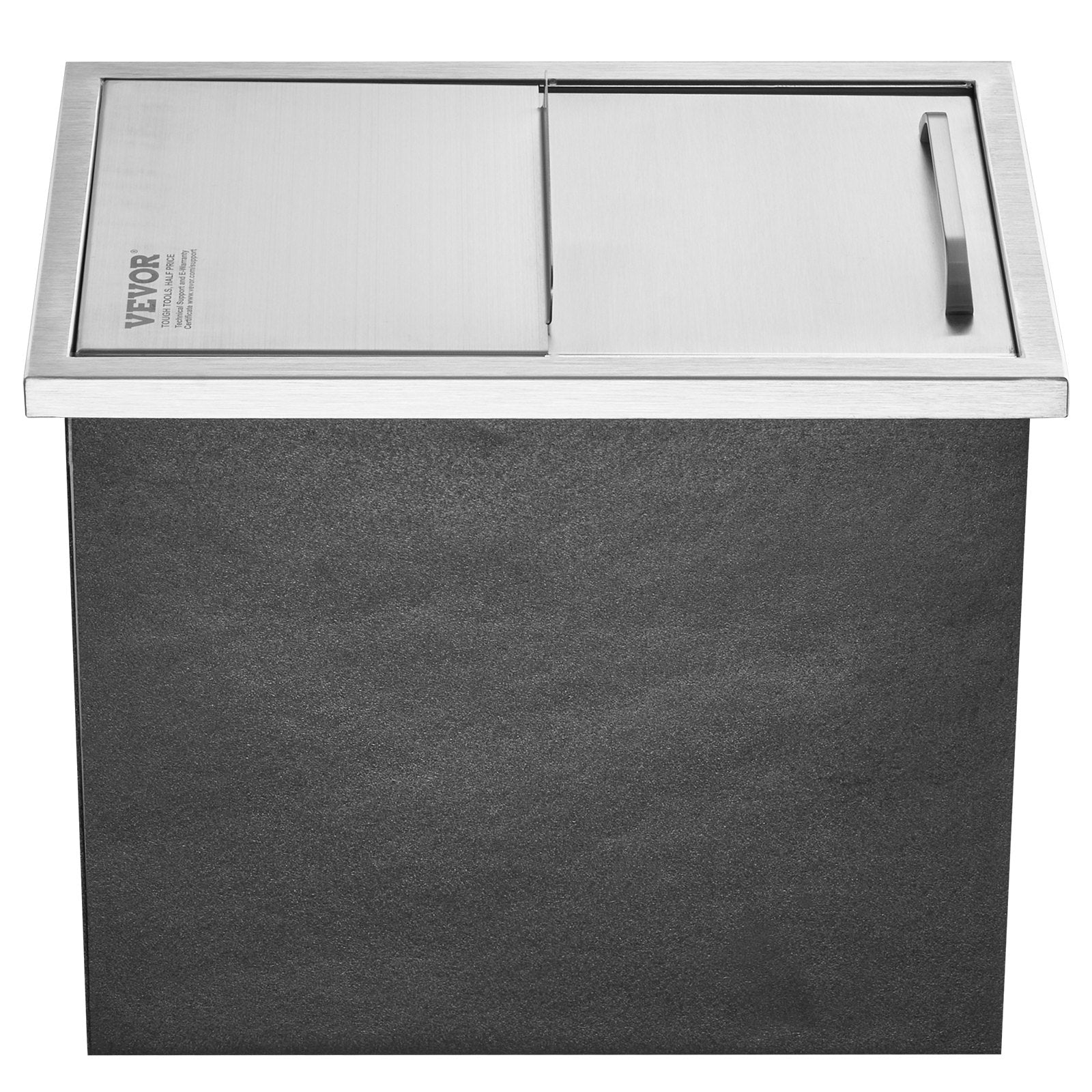 Men's Underwear & Socks: VEVOR Drop in Ice Chest, 18"L x 12"W x 14.5"H Stainless Steel Ice Cooler, Commercial Ice Bin with Sliding Cover, 40.9 qt Outdoor Kitchen Ice Bar, Drain-pipe and Drain Plug Included, for Cold Wine Beer