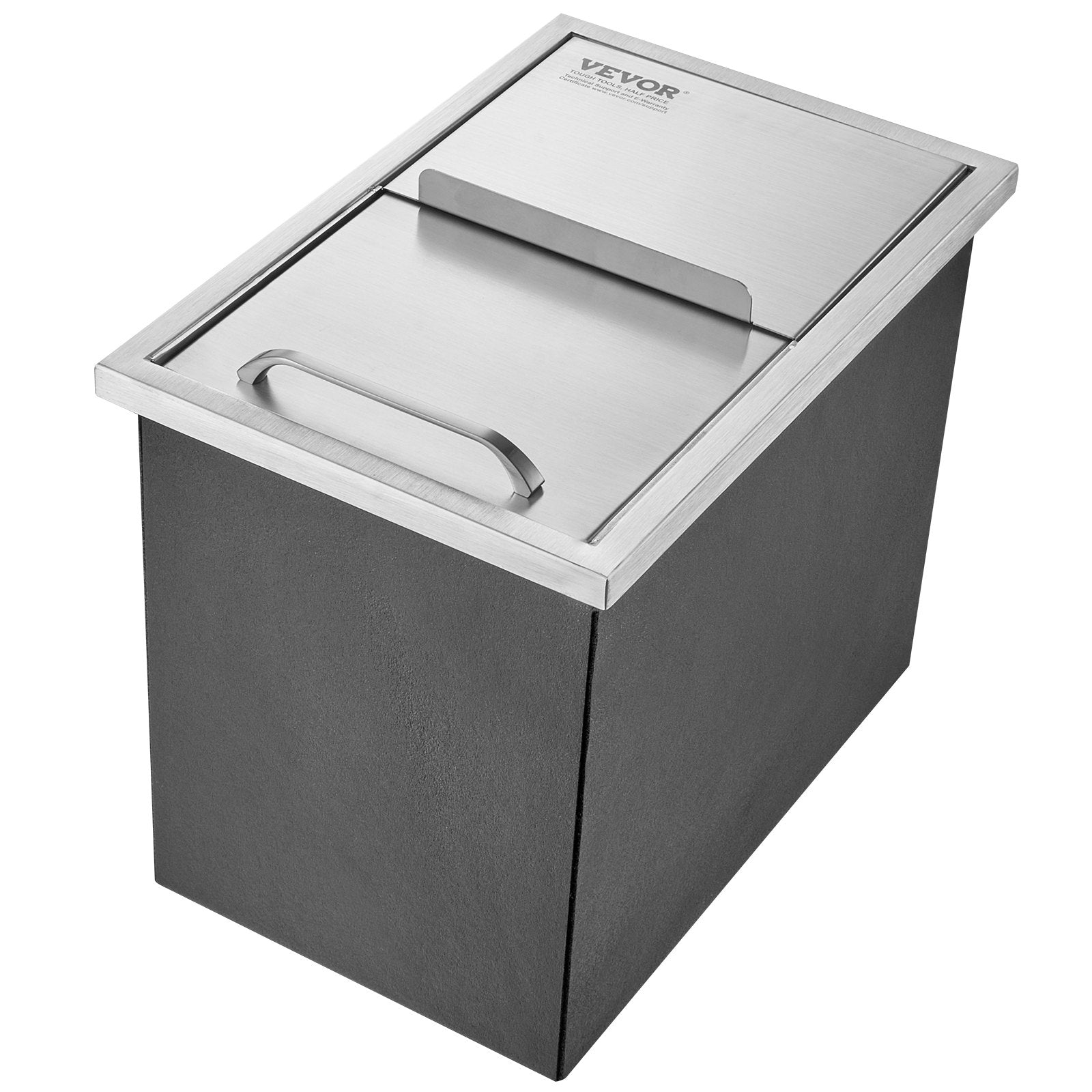 Men's Underwear & Socks: VEVOR Drop in Ice Chest, 18"L x 12"W x 14.5"H Stainless Steel Ice Cooler, Commercial Ice Bin with Sliding Cover, 40.9 qt Outdoor Kitchen Ice Bar, Drain-pipe and Drain Plug Included, for Cold Wine Beer