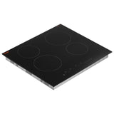Cooktops & Stoves: VEVOR Built-in Electric Cooktop Radiant Ceramic Cooktop 4 Burners 23.2x20.5 inch