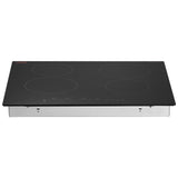 Cooktops & Stoves: VEVOR Built-in Electric Cooktop Radiant Ceramic Cooktop 4 Burners 23.2x20.5 inch