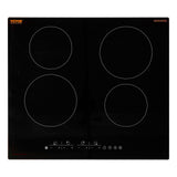 Cooktops & Stoves: VEVOR Built-in Electric Cooktop Radiant Ceramic Cooktop 4 Burners 23.2x20.5 inch