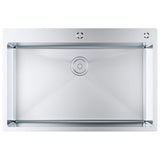 Kitchen & Bathroom DIY: VEVOR Kitchen Sink, 304 Stainless Steel Drop-In Sinks, Top Mount Single Bowl Basin with Accessories(Pack of 3), Household Dishwasher Sinks for Workstation, RV, Prep Kitchen, and Bar Sink, 33 inch