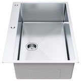 Kitchen & Bathroom DIY: VEVOR Kitchen Sink, 304 Stainless Steel Drop-In Sinks, Top Mount Single Bowl Basin with Accessories(Pack of 3), Household Dishwasher Sinks for Workstation, RV, Prep Kitchen, and Bar Sink, 33 inch