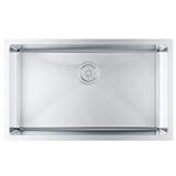 Kitchen & Bathroom DIY: VEVOR Kitchen Sink, 304 Stainless Steel Drop-In Sinks, Undermount Single Bowl Basin with Accessories(Pack of 3), Household Dishwasher Sinks for Workstation, RV, Prep Kitchen, and Bar Sink, 30 inch