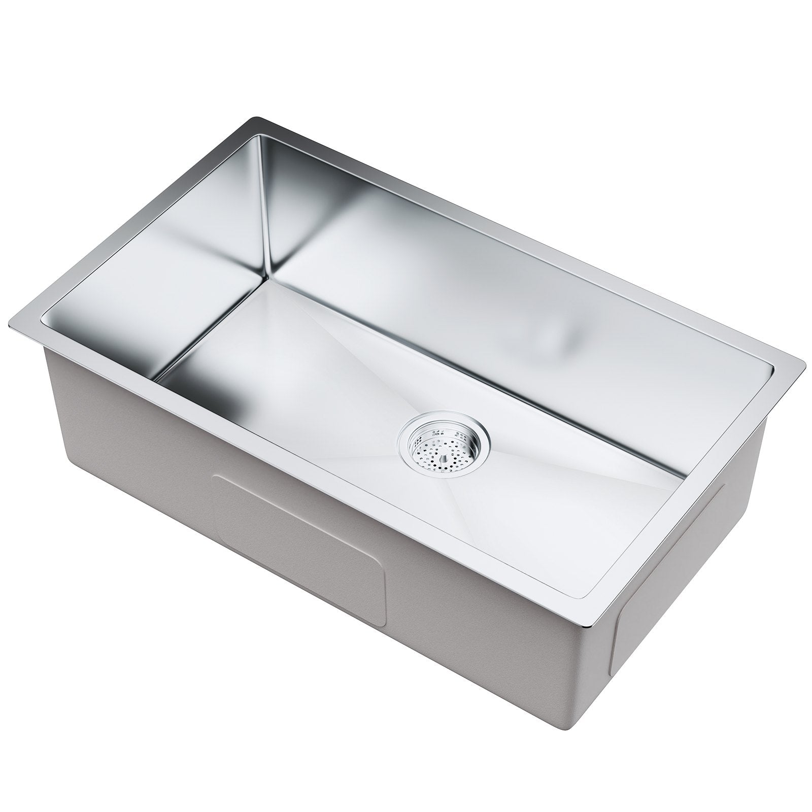 Kitchen & Bathroom DIY: VEVOR Kitchen Sink, 304 Stainless Steel Drop-In Sinks, Undermount Single Bowl Basin with Accessories(Pack of 3), Household Dishwasher Sinks for Workstation, RV, Prep Kitchen, and Bar Sink, 30 inch