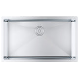 Kitchen & Bathroom DIY: VEVOR Kitchen Sink, 304 Stainless Steel Drop-In Sinks, Undermount Single Bowl Basin with Accessories(Pack of 3), Household Dishwasher Sinks for Workstation, RV, Prep Kitchen, and Bar Sink, 32 inch