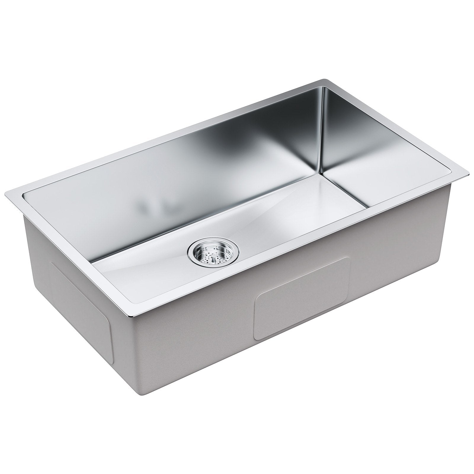 Kitchen & Bathroom DIY: VEVOR Kitchen Sink, 304 Stainless Steel Drop-In Sinks, Undermount Single Bowl Basin with Accessories(Pack of 3), Household Dishwasher Sinks for Workstation, RV, Prep Kitchen, and Bar Sink, 32 inch