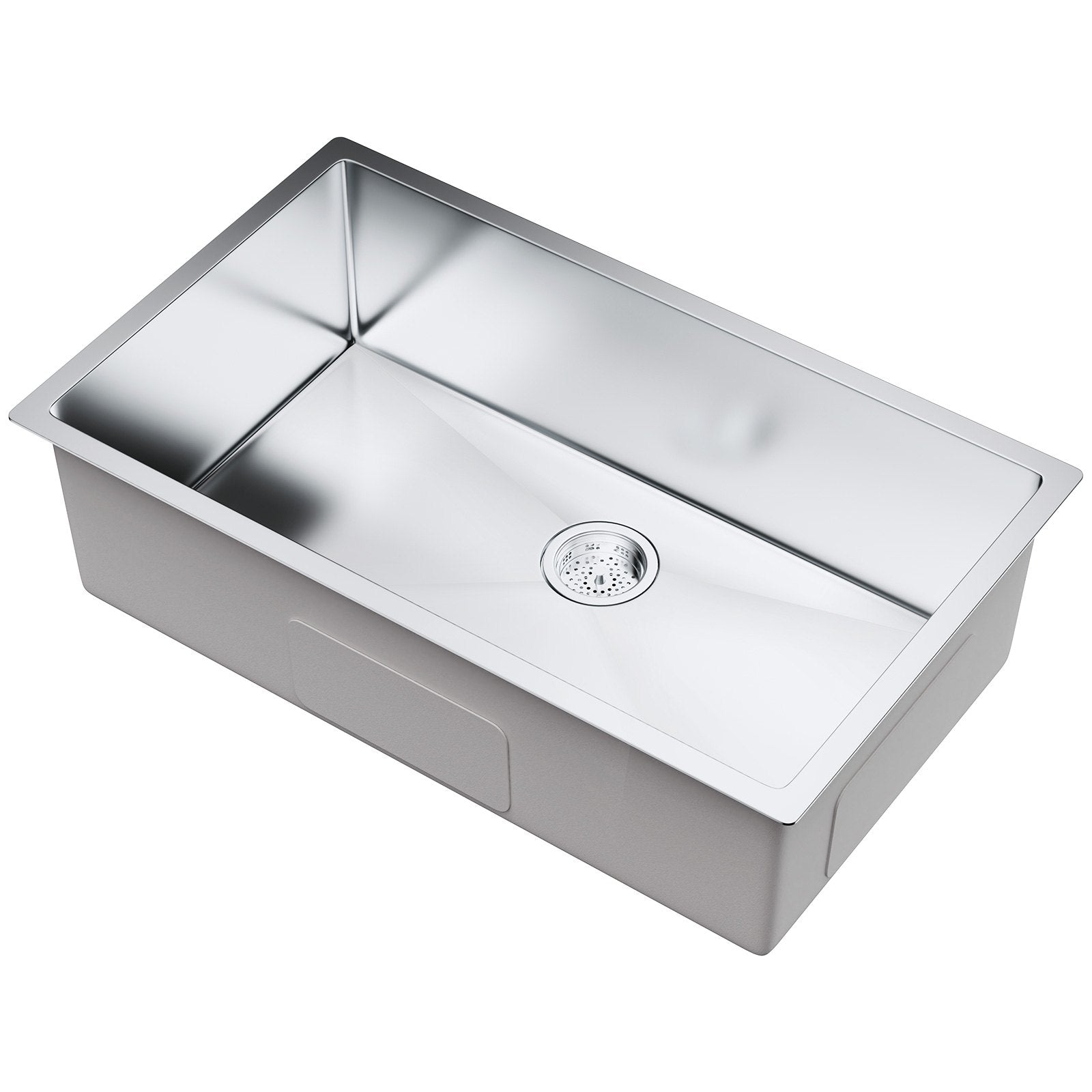 Kitchen & Bathroom DIY: VEVOR Kitchen Sink, 304 Stainless Steel Drop-In Sinks, Undermount Single Bowl Basin with Accessories(Pack of 3), Household Dishwasher Sinks for Workstation, RV, Prep Kitchen, and Bar Sink, 32 inch