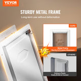 Cat & Dog Flaps: VEVOR Pet Door, 31.2 x 43.5 cm Metal Frame with Lock and 3-Flap System, Weatherproof Doggy Door, Easy to Install in Interior or Exterior Walls, Pet Door Suitable for Cat Doggie Kitties (White-Medium)