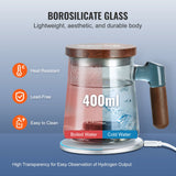 Gardening Tools: VEVOR Hydrogen Water Cup, 400 ml / 14.1 oz Hydrogen Generator, SPE Technology Portable Hydrogen Water Ionizer Machine with Wireless Charging Base, Hydrogen Rich Water Bottle Glass Health Cup