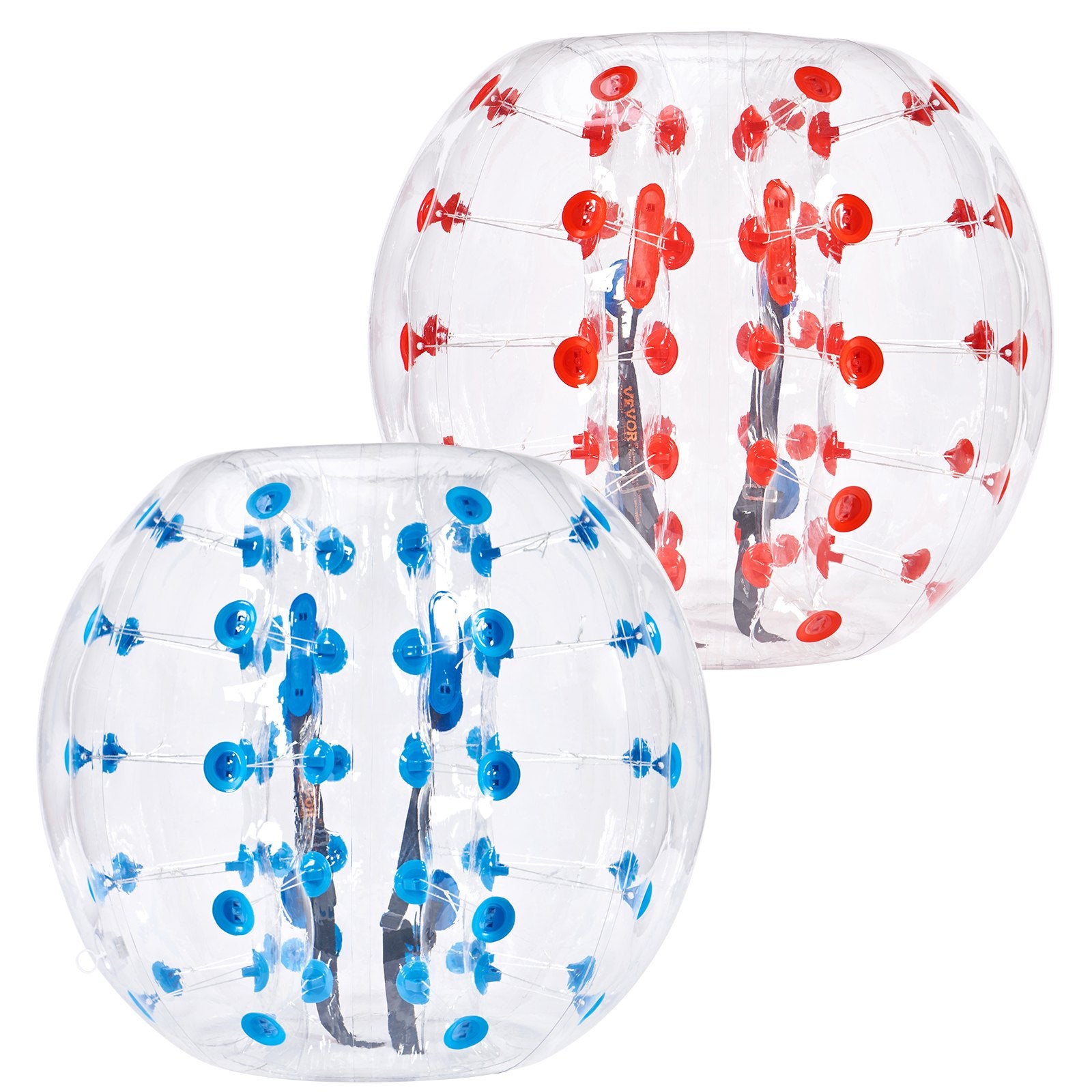 Ball Pits & Play Pens: VEVOR Inflatable Bumper Balls 2-Pack, 4FT/1.2M Body Sumo Zorb Balls for Teen & Adult, 0.8mm Thick PVC Human Hamster Bubble Balls for Outdoor Team Gaming Play, Bumper Bopper Toys for Garden, Yard, Park