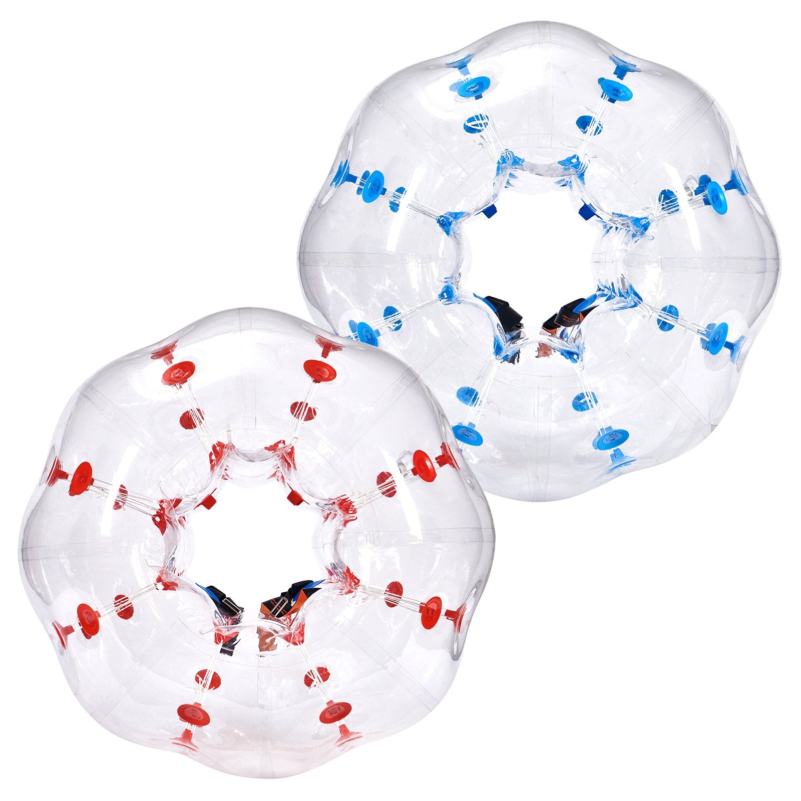 Ball Pits & Play Pens: VEVOR Inflatable Bumper Balls 2-Pack, 4FT/1.2M Body Sumo Zorb Balls for Teen & Adult, 0.8mm Thick PVC Human Hamster Bubble Balls for Outdoor Team Gaming Play, Bumper Bopper Toys for Garden, Yard, Park