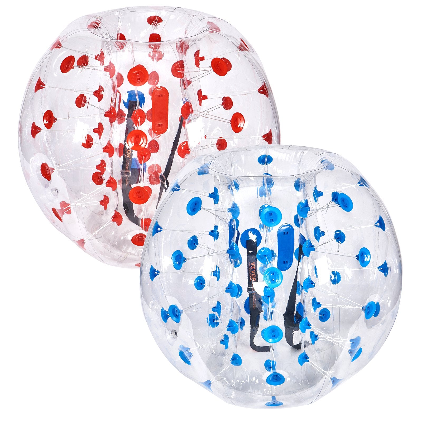 Ball Pits & Play Pens: VEVOR Inflatable Bumper Balls 2-Pack, 4FT/1.2M Body Sumo Zorb Balls for Teen & Adult, 0.8mm Thick PVC Human Hamster Bubble Balls for Outdoor Team Gaming Play, Bumper Bopper Toys for Garden, Yard, Park