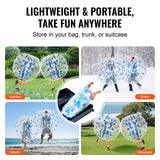 Dog Toys: VEVOR Inflatable Bumper Ball 1-Pack, 4FT/1.2M Body Sumo Zorb Balls for Teen & Adult, 0.8mm Thick PVC Human Hamster Bubble Balls for Outdoor Team Gaming Play, Bumper Bopper Toys for Garden, Yard, Park