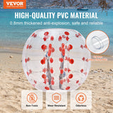 Dog Toys: VEVOR Inflatable Bumper Ball 1-Pack, 4FT/1.2M Body Sumo Zorb Balls for Teen & Adult, 0.8mm Thick PVC Human Hamster Bubble Balls for Outdoor Team Gaming Play, Bumper Bopper Toys for Garden, Yard, Park