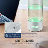 Gardening Tools: VEVOR Hydrogen Water Bottle Generator, 380 ml / 13.4 oz Capacity Portable Hydrogen Water Maker, SPE Technology Hydrogen Rich Water Ionizer Machine with Nasal Inhalation Tube and Self-Cleaning