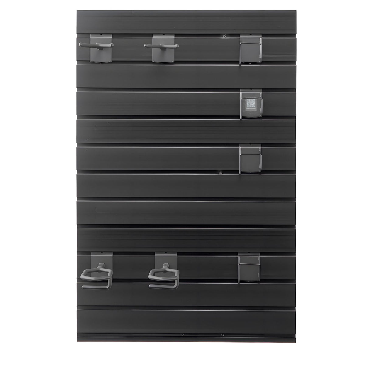 Gun Rack, Wall Mount, Tactical Rifle Shotgun Handgun Storage, Heavy-Duty PVC Panels & Steel Wall Racks, Securely Holds up to 2 Rifles & 4 Pistols, Modular Firearms Gun Gear Accessories Organizer