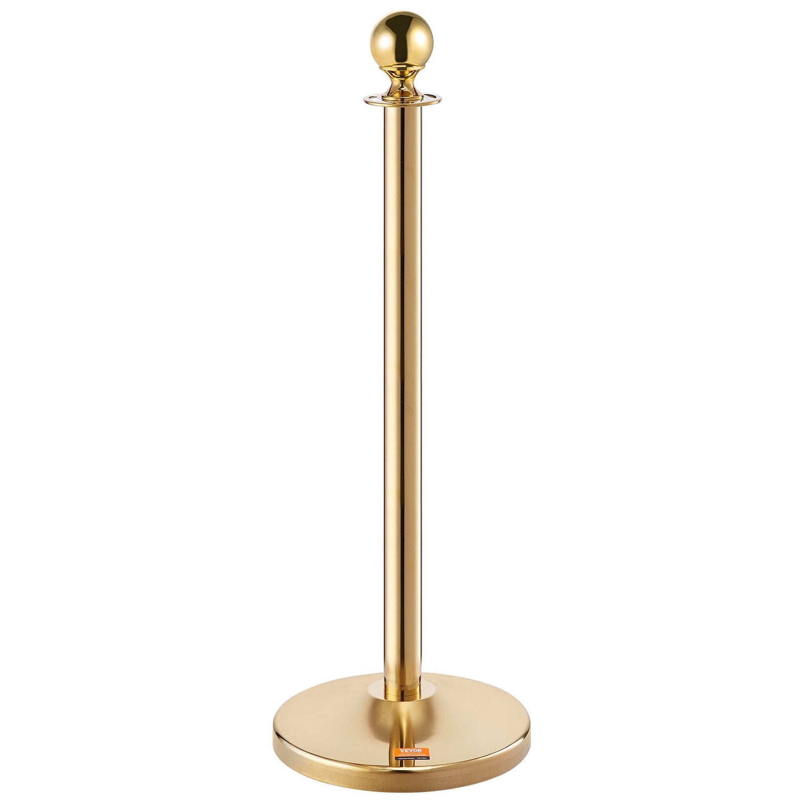 Stanchion Post with Velvet Rope, 4-Pack Crowd Control Stanchion with 3PCS 5FT Red Velvet Ropes, Stainless Steel Queue Barrier Line Divider with Fillable Base & Ball Top for Wedding Museum Party