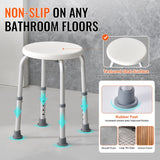 Cat Scratchers: VEVOR Shower Chair for Inside Shower, Adjustable Height Shower Stool, Non-Slip Bench Bathtub Seat Stool for Elderly Disabled Adults Handicap, 300 lbs Capacity
