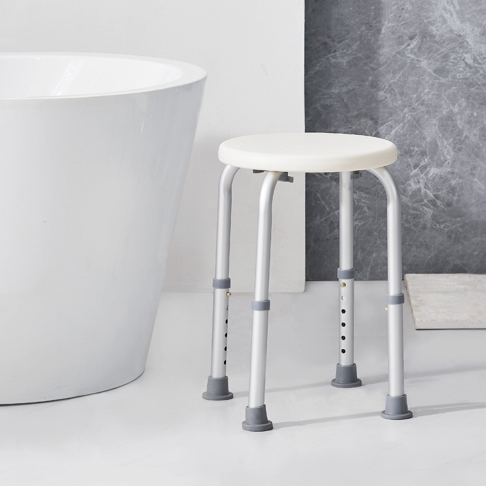Cat Scratchers: VEVOR Shower Chair for Inside Shower, Adjustable Height Shower Stool, Non-Slip Bench Bathtub Seat Stool for Elderly Disabled Adults Handicap, 300 lbs Capacity