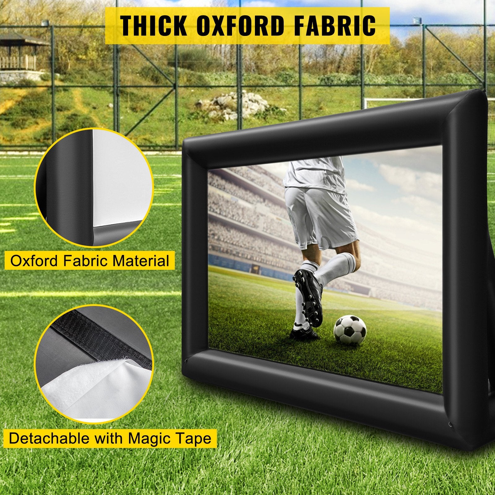 Screens & Stands: VEVOR 6x4m Inflatable Projector Screen Movie Screen Outdoor Theater w/Blower