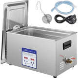 Jewellery Cleaners: VEVOR Digital Ultrasonic Cleaner 30L Ultrasonic Cleaning Machine 40kHz Sonic Cleaner Machine 316 & 304 Stainless Steel Ultrasonic Cleaner Machine with Heater & Timer for Cleaning Jewelry Glasses Watch