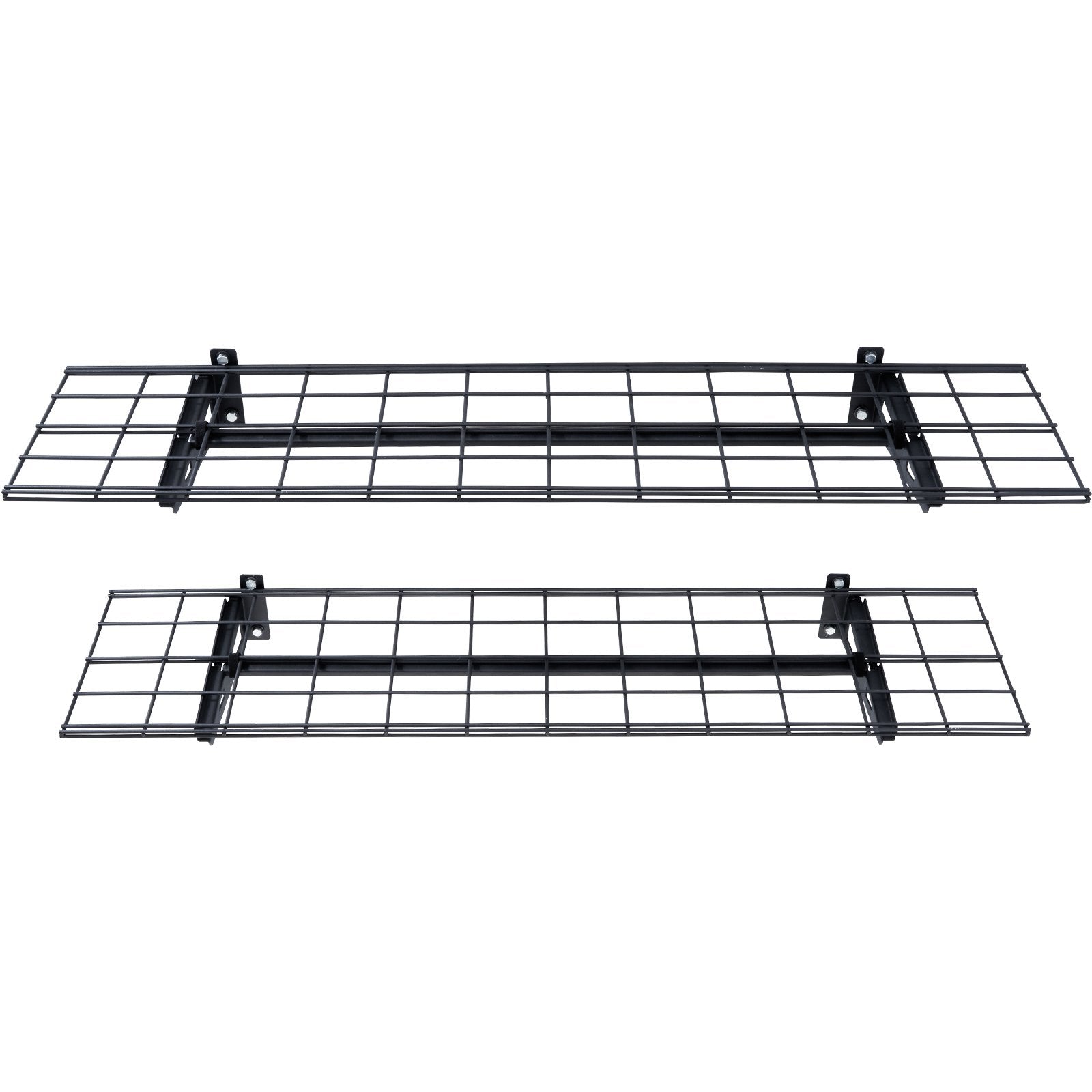 Wall Storage Racks: VEVOR Garage Storage Shelving, 2 Pack, 48 x 12 in Heavy Duty Garage Shelves Wall Mounted, 400 lbs Load Capacity(Total) Garage Storage Rack Floating Shelves, Suitable for Shop, Shed, Garage Storage