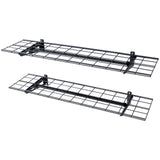 Wall Storage Racks: VEVOR Garage Storage Shelving, 2 Pack, 48 x 12 in Heavy Duty Garage Shelves Wall Mounted, 400 lbs Load Capacity(Total) Garage Storage Rack Floating Shelves, Suitable for Shop, Shed, Garage Storage