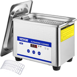 Jewellery Cleaners: VEVOR 0.8L Professional Ultrasonic Cleaner 304 Stainless Steel Digital Lab Ultrasonic Cleaner with Timer for Jewelry Watch Glasses Circuit Board Dentures Small Parts Dental Instrument (0.8L)