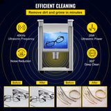 Jewellery Cleaners: VEVOR 0.8L Professional Ultrasonic Cleaner 304 Stainless Steel Digital Lab Ultrasonic Cleaner with Timer for Jewelry Watch Glasses Circuit Board Dentures Small Parts Dental Instrument (0.8L)