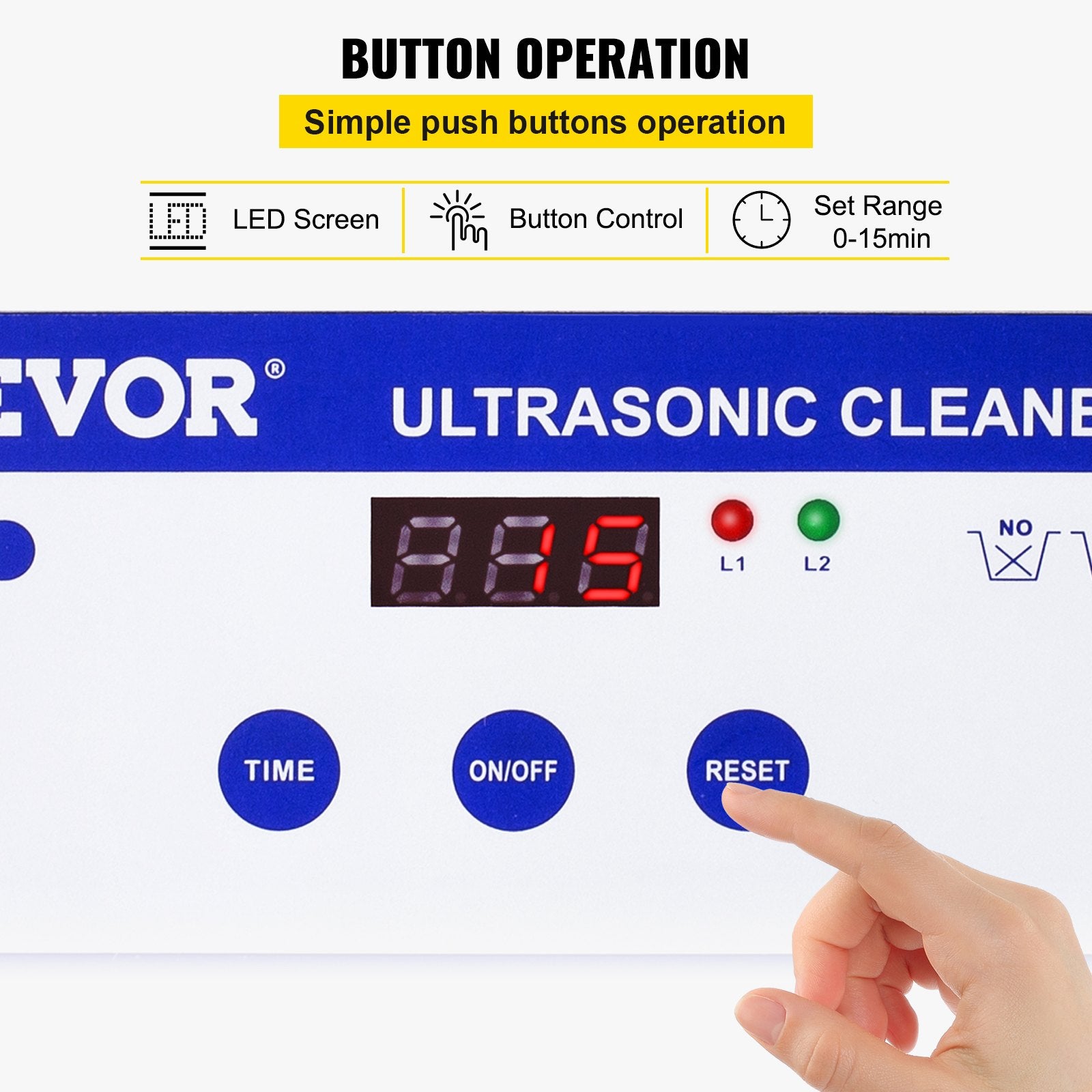 Jewellery Cleaners: VEVOR 0.8L Professional Ultrasonic Cleaner 304 Stainless Steel Digital Lab Ultrasonic Cleaner with Timer for Jewelry Watch Glasses Circuit Board Dentures Small Parts Dental Instrument (0.8L)
