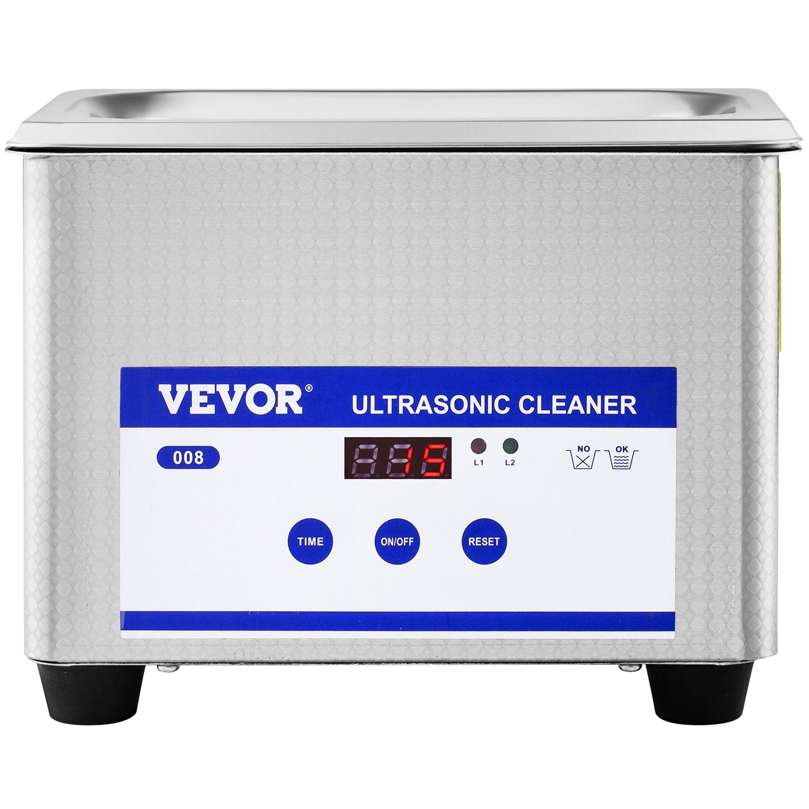 Jewellery Cleaners: VEVOR 0.8L Professional Ultrasonic Cleaner 304 Stainless Steel Digital Lab Ultrasonic Cleaner with Timer for Jewelry Watch Glasses Circuit Board Dentures Small Parts Dental Instrument (0.8L)