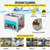 Audio Accessories: Vevor Ultrasonic Jewelry Cleaner with Heater Timer for Cleaning Eyeglass Rings Dentures Music Instruments