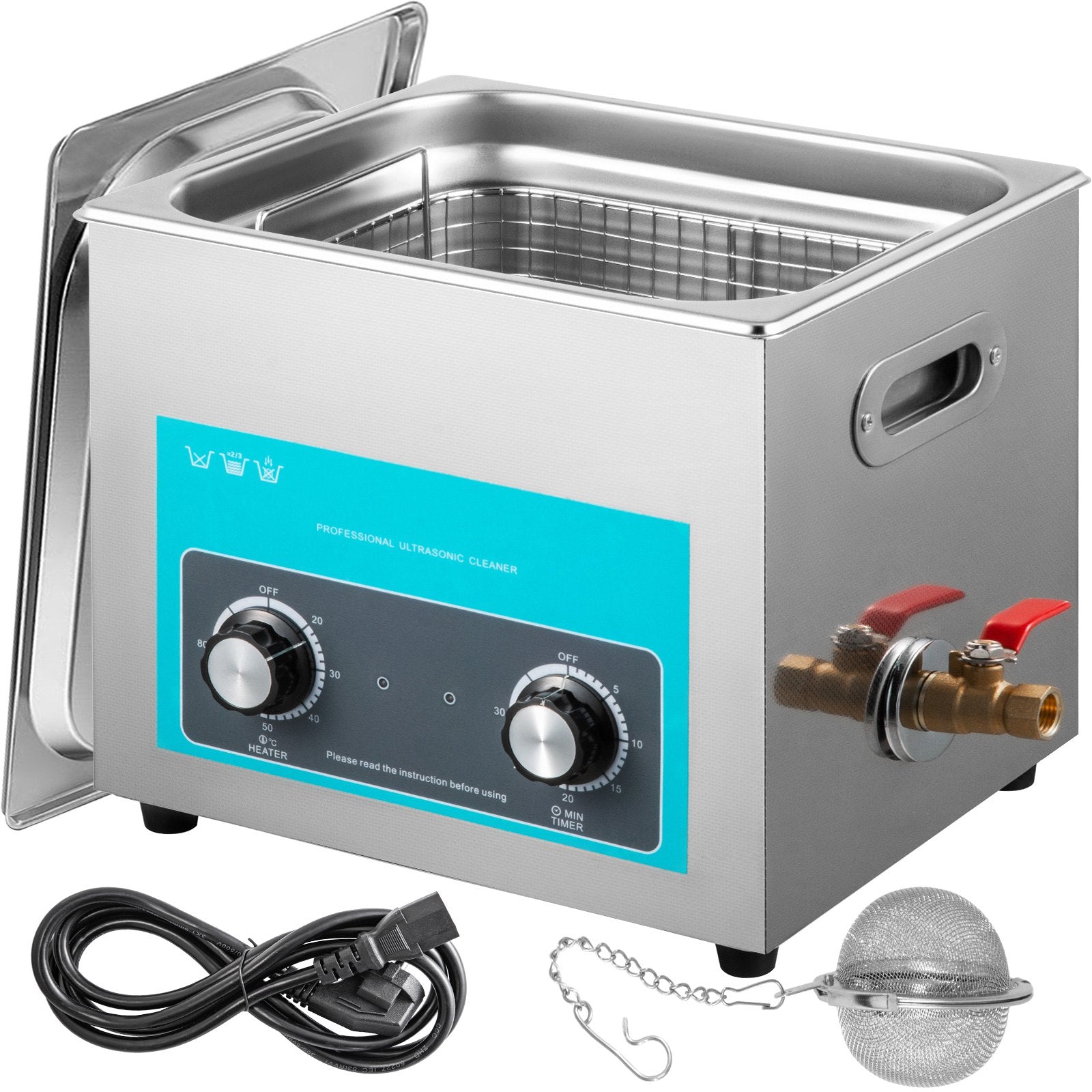Audio Accessories: Vevor Ultrasonic Jewelry Cleaner with Heater Timer for Cleaning Eyeglass Rings Dentures Music Instruments