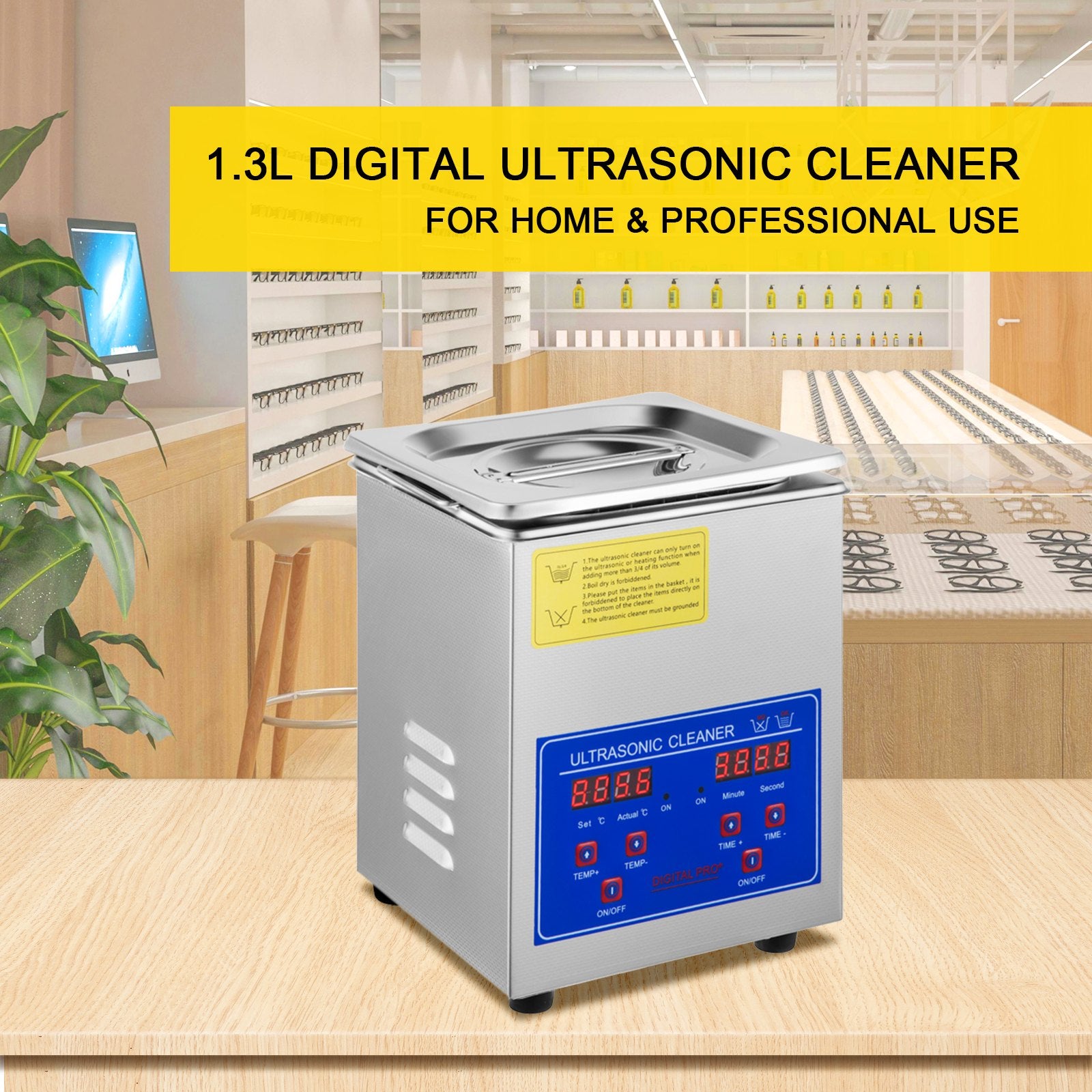 Jewellery Cleaners: Vevor Ultrasonic Cleaner 1.3 L Ultrasonic Parts Cleaner with Heater Timer,