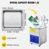 Jewellery Cleaners: Vevor Ultrasonic Cleaner 1.3 L Ultrasonic Parts Cleaner with Heater Timer,