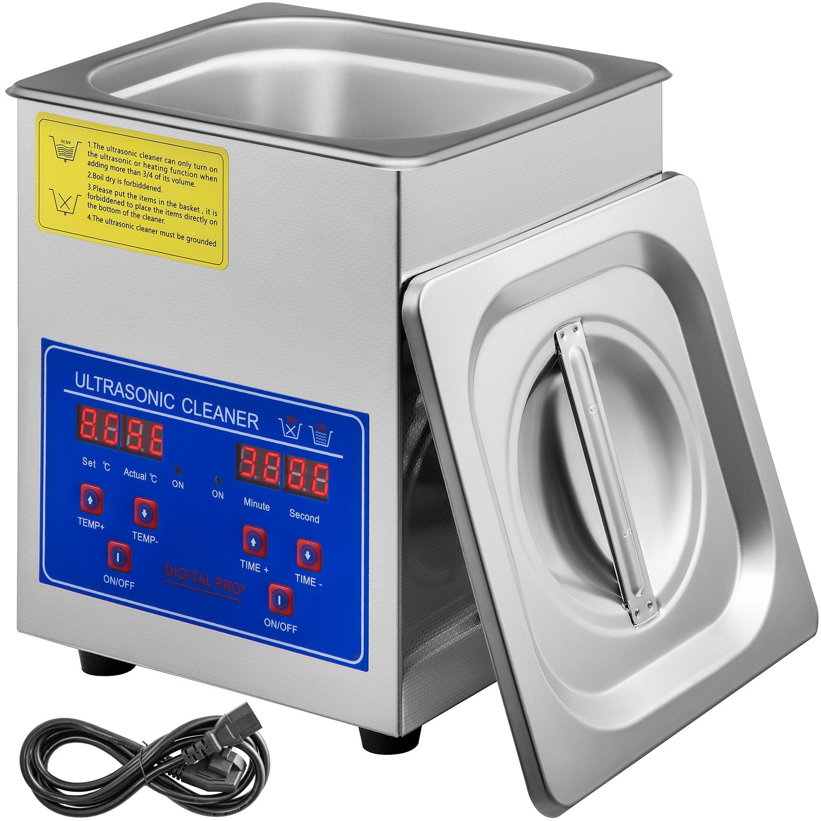 Jewellery Cleaners: Vevor Ultrasonic Cleaner 1.3 L Ultrasonic Parts Cleaner with Heater Timer,