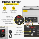 Jewellery Cleaners: VEVOR Digital Ultrasonic Cleaner 3L Ultrasonic Cleaning Machine 220V 50kHz Sonic Cleaner Machine 304 Stainless Steel Ultrasonic Cleaner Machine with Heater and Timer for Cleaning Jewelry Glasses Watch
