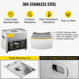 Jewellery Cleaners: VEVOR Digital Ultrasonic Cleaner 3L Ultrasonic Cleaning Machine 220V 50kHz Sonic Cleaner Machine 304 Stainless Steel Ultrasonic Cleaner Machine with Heater and Timer for Cleaning Jewelry Glasses Watch