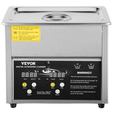 Jewellery Cleaners: VEVOR Digital Ultrasonic Cleaner 3L Ultrasonic Cleaning Machine 220V 50kHz Sonic Cleaner Machine 304 Stainless Steel Ultrasonic Cleaner Machine with Heater and Timer for Cleaning Jewelry Glasses Watch
