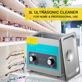 Jewellery Cleaners: VEVOR Knob Ultrasonic Cleaner 3L 40kHz Ultrasonic Cleaning Machine Knob Control Sonic Cleaner 304 Stainless Steel Ultrasonic Cleaner Machine with Heater & Timer for Cleaning Jewelry Eyeglasses Watches