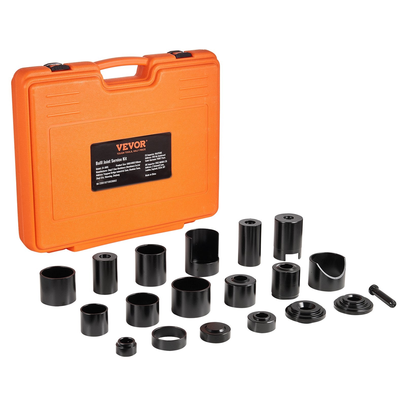 Hand Tools: VEVOR Ball Joint Press Kit, 21 pcs Tool Kit, C-press Ball joint Remove and Install Tools, for Most 2WD and 4WD Cars, Heavy Duty Ball Joint Repair Kit for Automotive Repairing