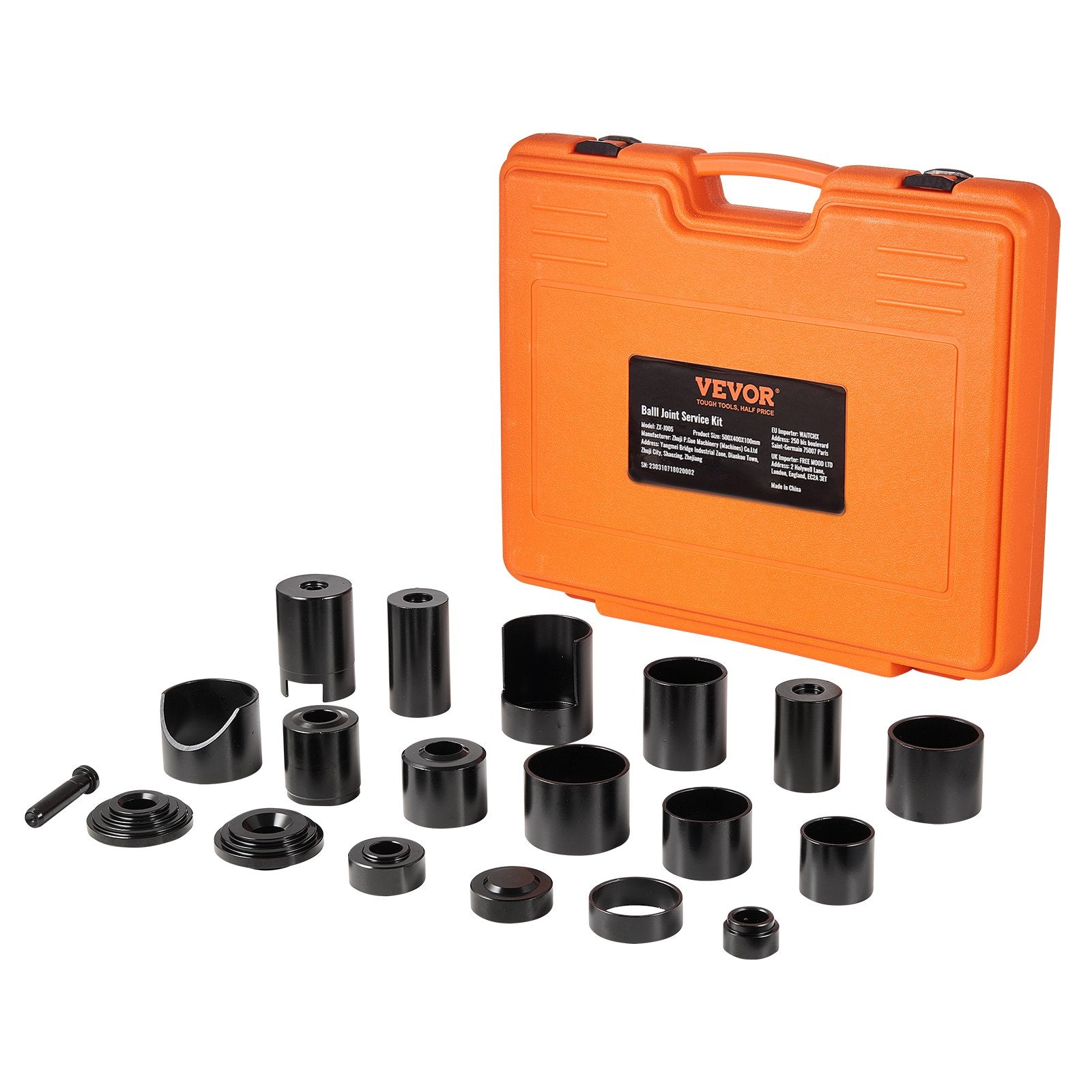 Hand Tools: VEVOR Ball Joint Press Kit, 21 pcs Tool Kit, C-press Ball joint Remove and Install Tools, for Most 2WD and 4WD Cars, Heavy Duty Ball Joint Repair Kit for Automotive Repairing