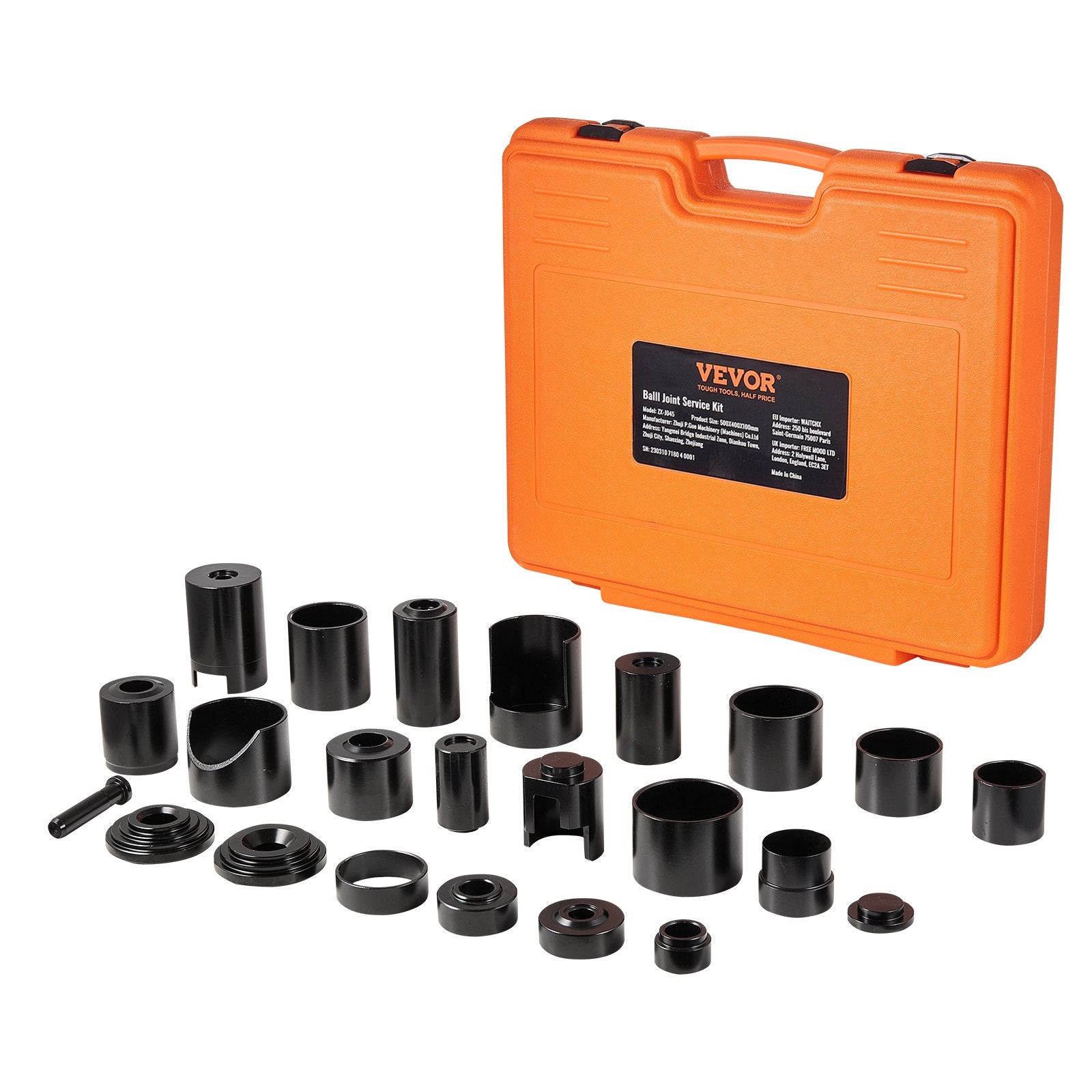 Lifts & Hoists: VEVOR Ball Joint Press Kit, 25 pcsTool Kit, C-press Ball joint Remove and Install Tools, for Most 2WD and 4WD Cars, Heavy Duty Ball Joint Repair Kit for Automotive Repairing