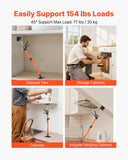 Audio Accessories: VEVOR Cabinet Jack Support Pole, 2-Pack, 54-155 cm Steel Telescopic Quick Support Rod, Adjustable 3rd Hand System up to 70 kg Capacity for Installing Cabinets, Lifting Drywall, Cargo Bars