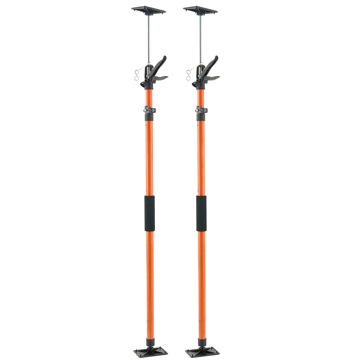 Cabinet Jack Support Pole, 2-Pack, 116-290 cm Steel Telescopic Quick Support Rod, Adjustable 3rd Hand System up to 70 kg Capacity for Installing Cabinets, Lifting Drywall, Cargo Bars
