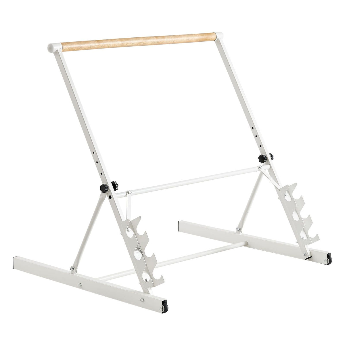 Ballet Barre, Freestanding Portable Barre Bar, Home Fitness Exercise Equipment for Abs, Arms, Strength, and Cardio, Easy to Store Foldable Stretching Dance Bars, 4 Level Height Adjustable